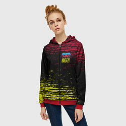 Толстовка на молнии женская Хагги Вагги - Поппи Плейтайм, цвет: 3D-красный — фото 2
