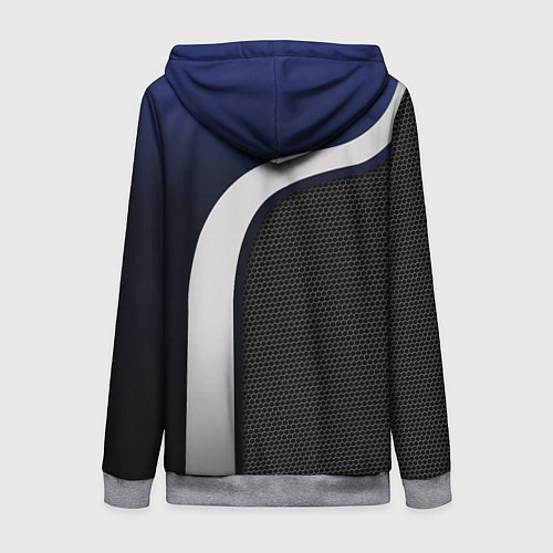 Женская толстовка на молнии Volkswagen Фольксваген / 3D-Меланж – фото 2