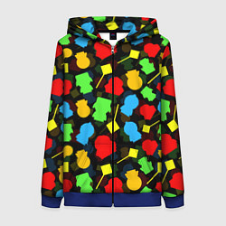 Женская толстовка на молнии SOUTH PARK ЮЖНЫЙ ПАРК НОВОГОДНИЙ УЗОР