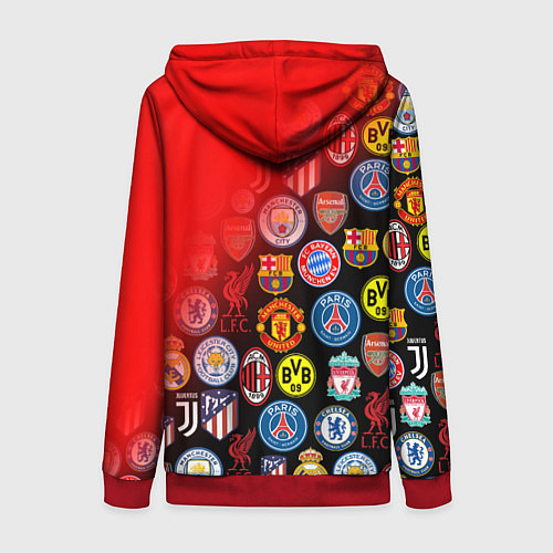 Женская толстовка на молнии BAYERN MUNCHEN BEST FC SPORT / 3D-Красный – фото 2