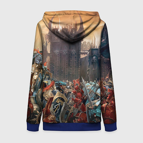 Женская толстовка на молнии Ваха Осада / 3D-Синий – фото 2