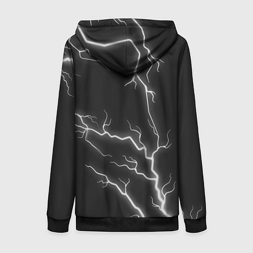 Женская толстовка на молнии Stray: Lightning / 3D-Черный – фото 2