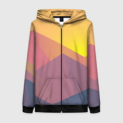 Женская толстовка на молнии Рассвет в горах искусства