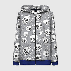 Женская толстовка на молнии Skulls & bones