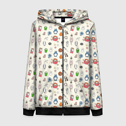 Толстовка на молнии женская Ghibli Аll, цвет: 3D-черный