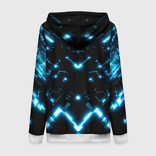 Женская толстовка на молнии Audi Neon / 3D-Белый – фото 2