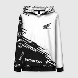 Женская толстовка на молнии Honda sport pattern