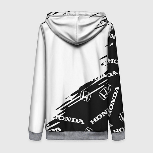 Женская толстовка на молнии Honda sport pattern / 3D-Меланж – фото 2