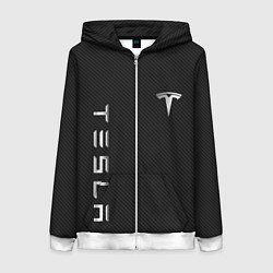Женская толстовка на молнии TESLA - ТЕСЛА КАРБОН И МЕТАЛЛ