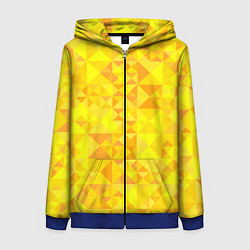 Толстовка на молнии женская Камуфляж спортивный Призма - солнце, цвет: 3D-синий