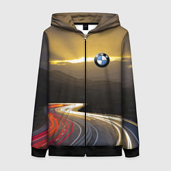 Женская толстовка на молнии BMW Night route