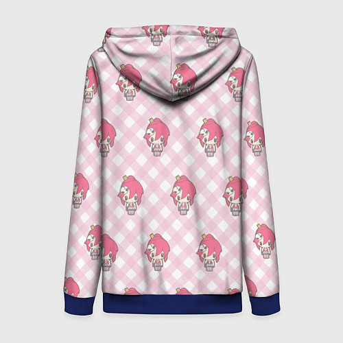 Женская толстовка на молнии Yoko pattern / 3D-Синий – фото 2