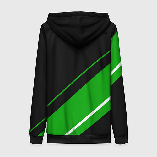 Женская толстовка на молнии RENAULT РЕНО / 3D-Черный – фото 2