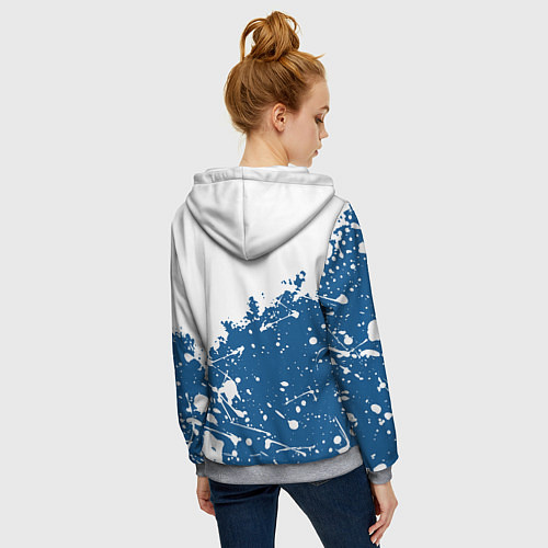 Женская толстовка на молнии Ford форд / 3D-Меланж – фото 4