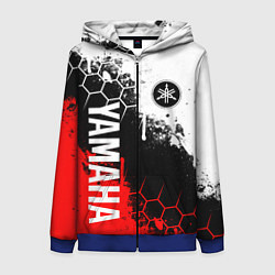 Толстовка на молнии женская YAMAHA - ЯМАХА, цвет: 3D-синий