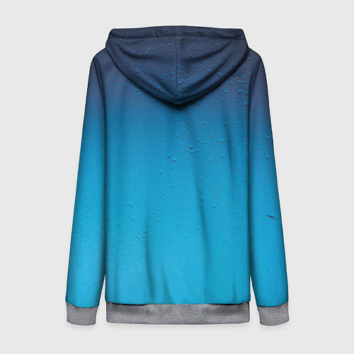 Женская толстовка на молнии Конденсат / 3D-Меланж – фото 2