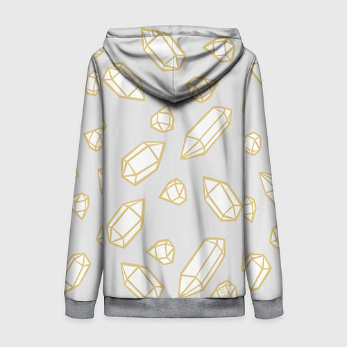 Женская толстовка на молнии URAL Crystal / 3D-Меланж – фото 2