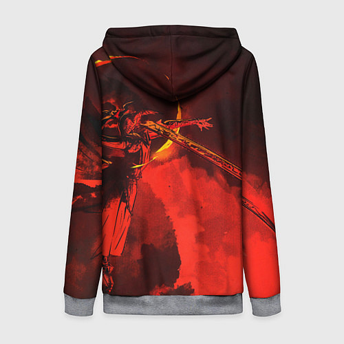 Женская толстовка на молнии MALENIA - ELDEN RING ЕЛДЕН РИНГ / 3D-Меланж – фото 2