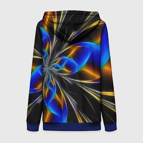 Женская толстовка на молнии Neon vanguard pattern Fashion 2023 / 3D-Синий – фото 2