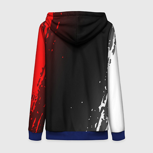 Женская толстовка на молнии Resident evil амбрелла / 3D-Синий – фото 2