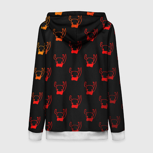 Женская толстовка на молнии Он тебe не милашка Hоllow Knight / 3D-Белый – фото 2