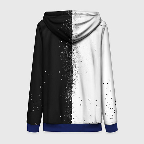 Женская толстовка на молнии КЛЕЙМО ЖЕРТВЫ ЧБ БЕРСЕРК / 3D-Синий – фото 2