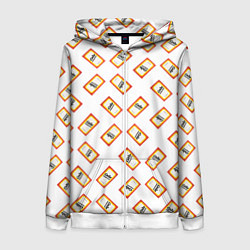 Толстовка на молнии женская Пищевая сода, цвет: 3D-белый