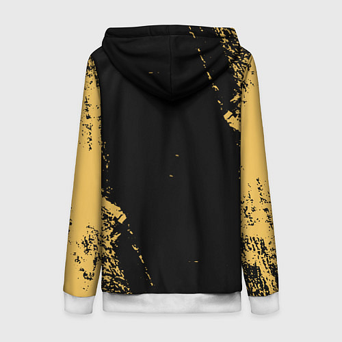 Женская толстовка на молнии Liverpool гранж / 3D-Белый – фото 2