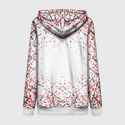 Женская толстовка на молнии Ac milan logo / 3D-Белый – фото 2