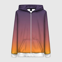 Женская толстовка на молнии Sunset Gradient