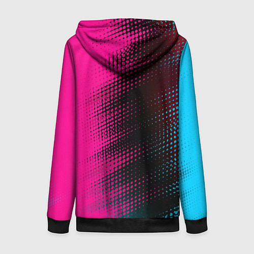 Женская толстовка на молнии Great Wall Neon Gradient FS / 3D-Черный – фото 2