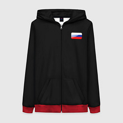 Женская толстовка на молнии ФЛАГ РОССИЙСКАЯ ФЕДЕРАЦИЯ