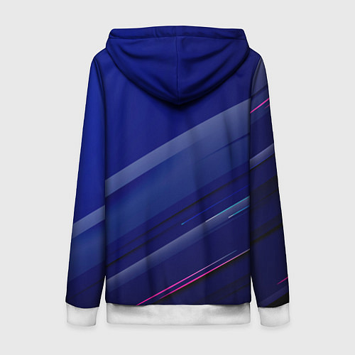 Женская толстовка на молнии Bayern munchen Абстракция / 3D-Белый – фото 2