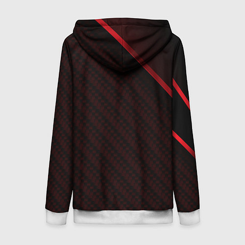 Женская толстовка на молнии Suzuki Абстракция / 3D-Белый – фото 2