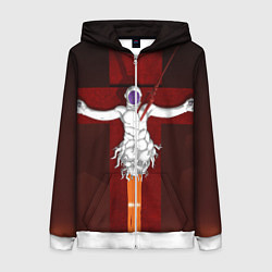 Толстовка на молнии женская Evangelion Lilith, цвет: 3D-белый
