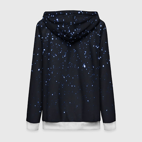 Женская толстовка на молнии Мудрое Новогоднее Дерево / 3D-Белый – фото 2