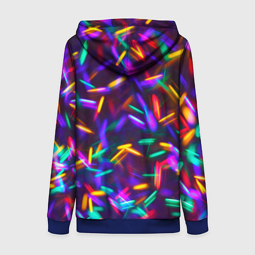 Женская толстовка на молнии Цветомузыка / 3D-Синий – фото 2