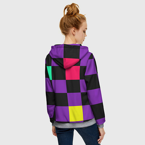 Женская толстовка на молнии FIRM прямо из 80х / 3D-Меланж – фото 4