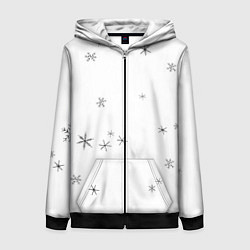 Женская толстовка на молнии Идёт снег