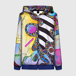 Женская толстовка на молнии Василий Кандинский Абстрактная композиция