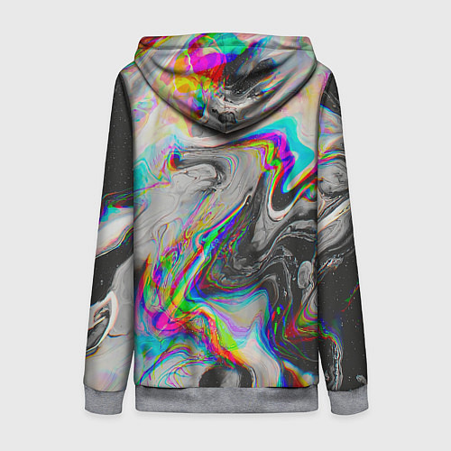 Женская толстовка на молнии Abstract digital / 3D-Меланж – фото 2