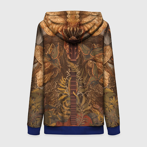 Женская толстовка на молнии Джоэл и Элли - The Last of Us / 3D-Синий – фото 2