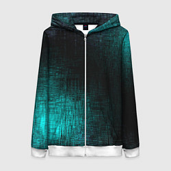 Толстовка на молнии женская Потёртости красок, цвет: 3D-белый