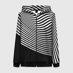 Женская толстовка на молнии Trendy raster pattern