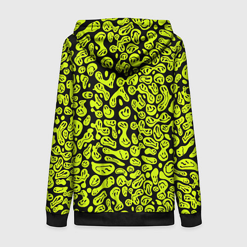 Женская толстовка на молнии Toxic smile / 3D-Черный – фото 2