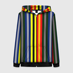 Женская толстовка на молнии Полосы школа чародейства и волшебства