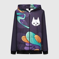Женская толстовка на молнии Stray graffity splash
