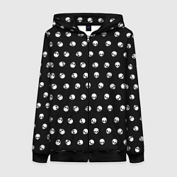 Толстовка на молнии женская Инопланетянин, цвет: 3D-черный