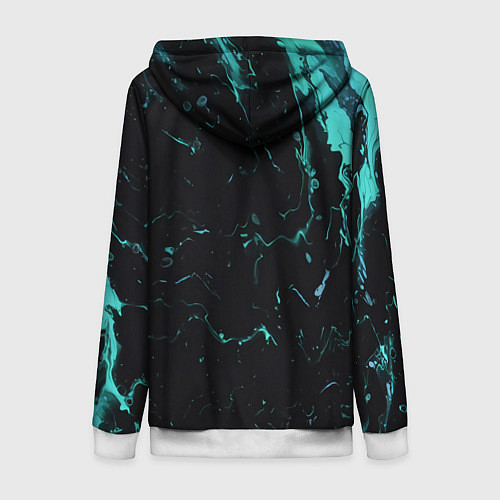 Женская толстовка на молнии Beastcoast абстракт / 3D-Белый – фото 2