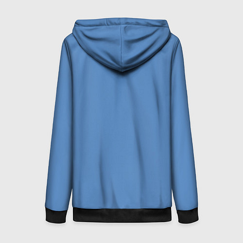 Женская толстовка на молнии Blue Perennial / 3D-Черный – фото 2